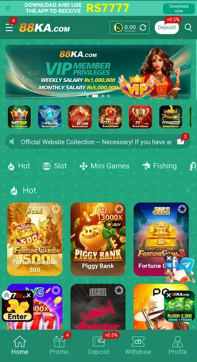 88KA Game Dashboard image
