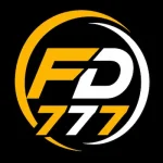 FD777 Game logo featuring a black, gold, and white modern gaming icon with FD777 branding.