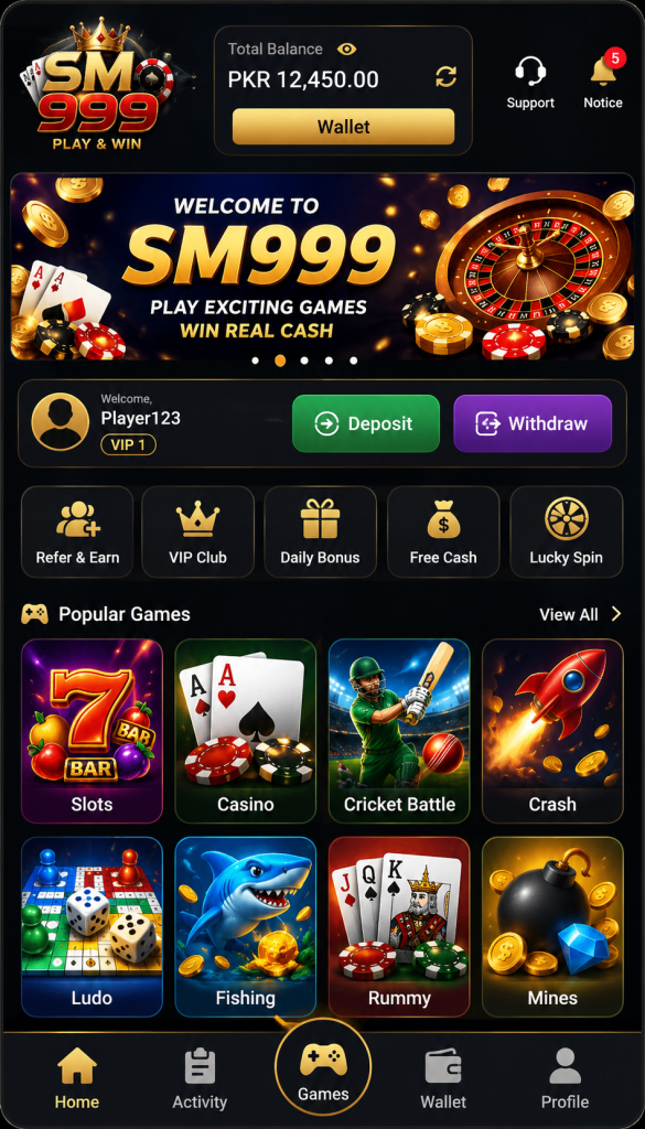 Dashboard image SM999 Game